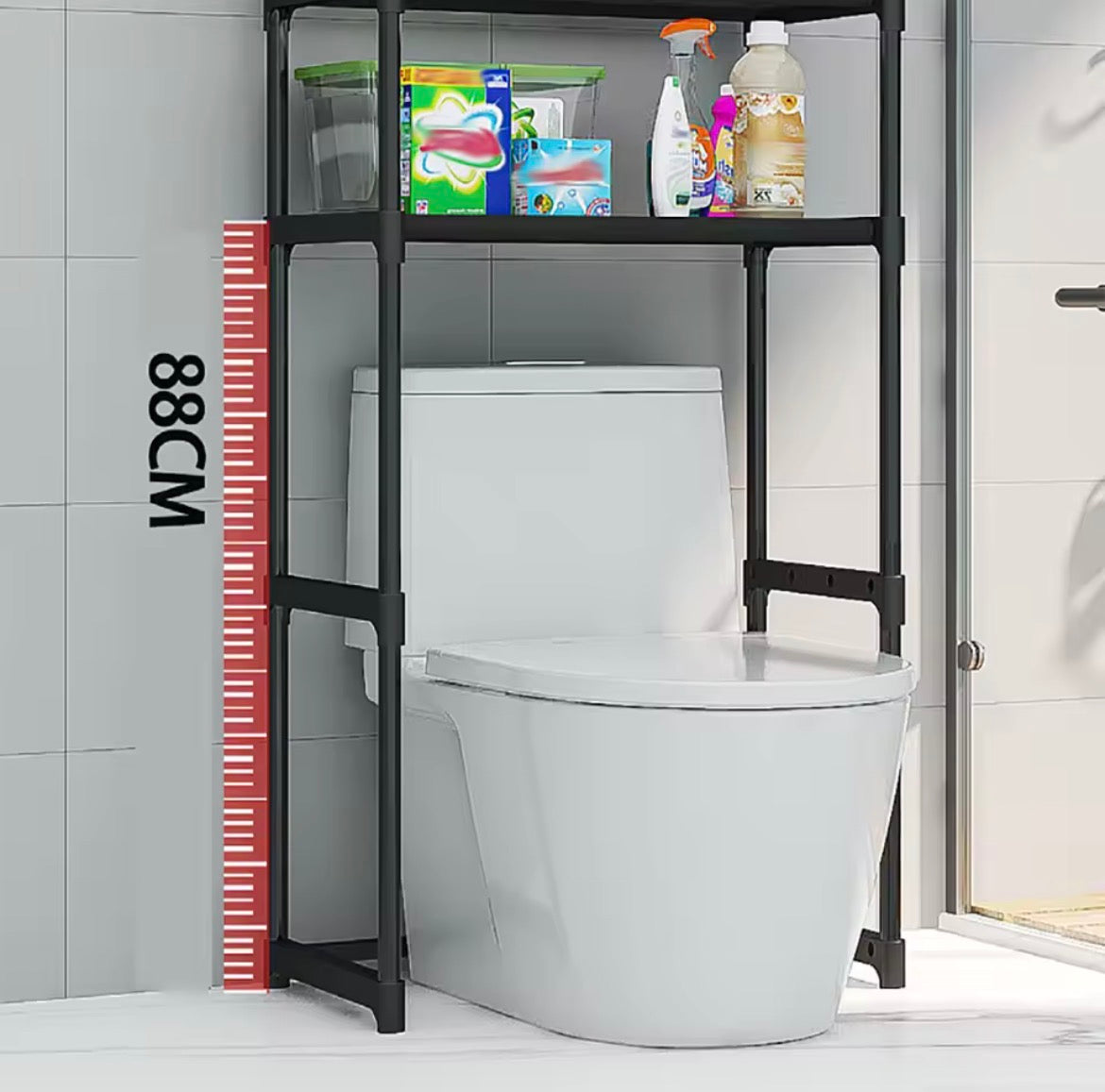 Over-The-Toilet Storage Rack – 3 Tier Bathroom Space Saver Shelf