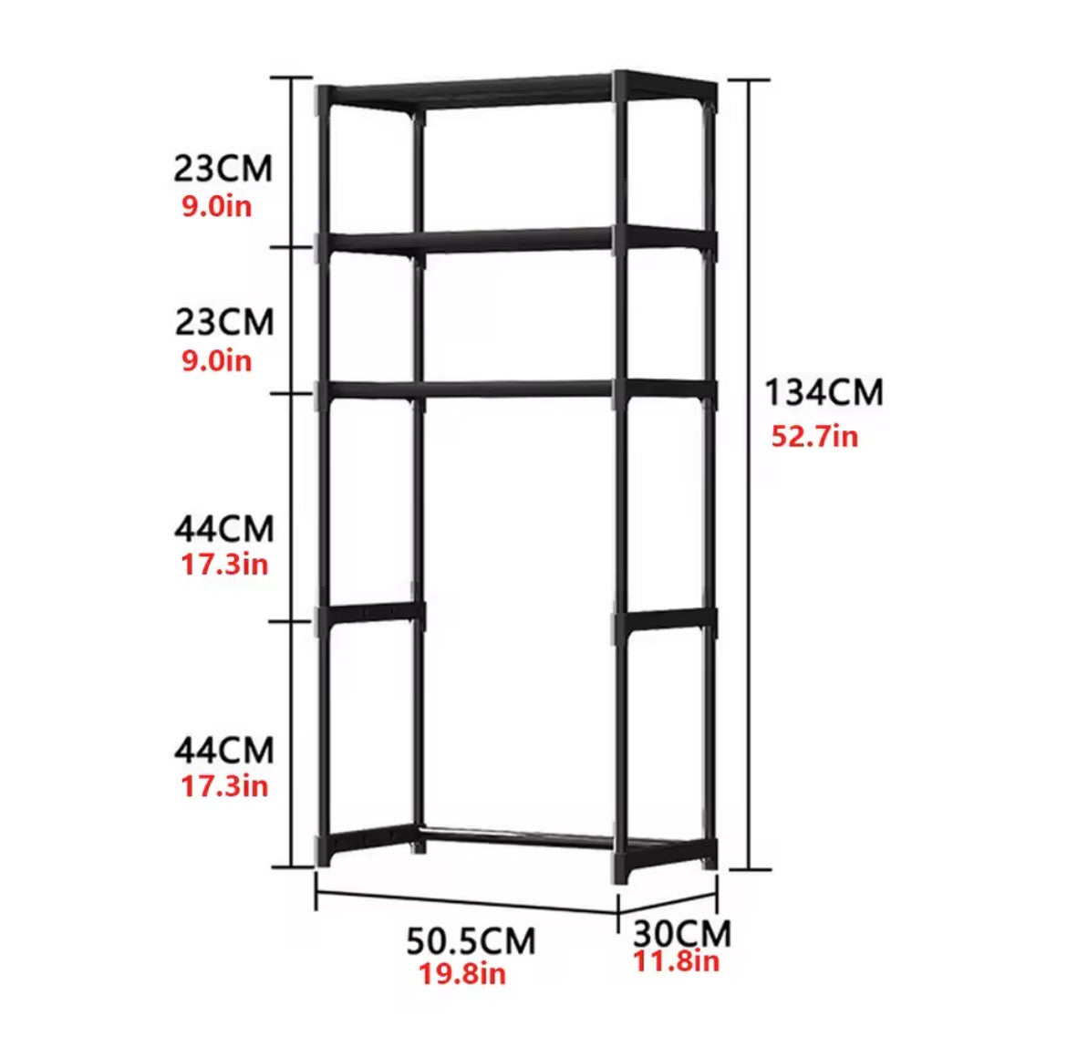 Over-The-Toilet Storage Rack – 3 Tier Bathroom Space Saver Shelf